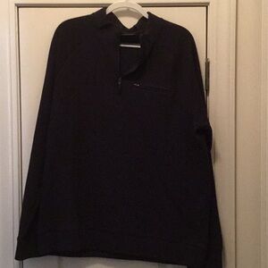 Marc Anthony Men’s pullover quarter zip NWT slim fit black